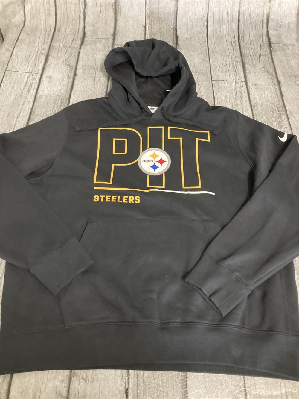 NWT Men’s Nike Pittsburgh Steelers City Code Hoodie Black Large Sweatshirt